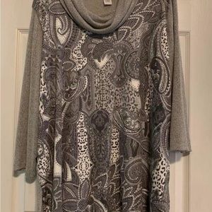Paisley tunic style top